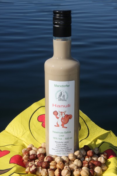 Hanuli 16 % Vol. Haselnuß-Sahne-Likör