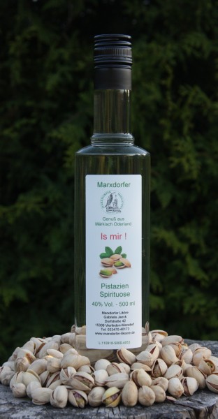 Is mir 40 % Vol. Pistazien-Spirituose