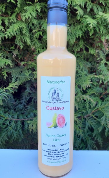 Gustavo 16 % Vol. Sahne-Guave-Likör