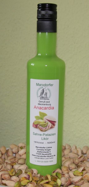 Anacardia16%Vol. Sahne-Pistazie-Likör