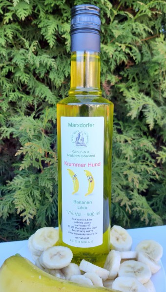 Krummer Hund 17% Bananenlikör
